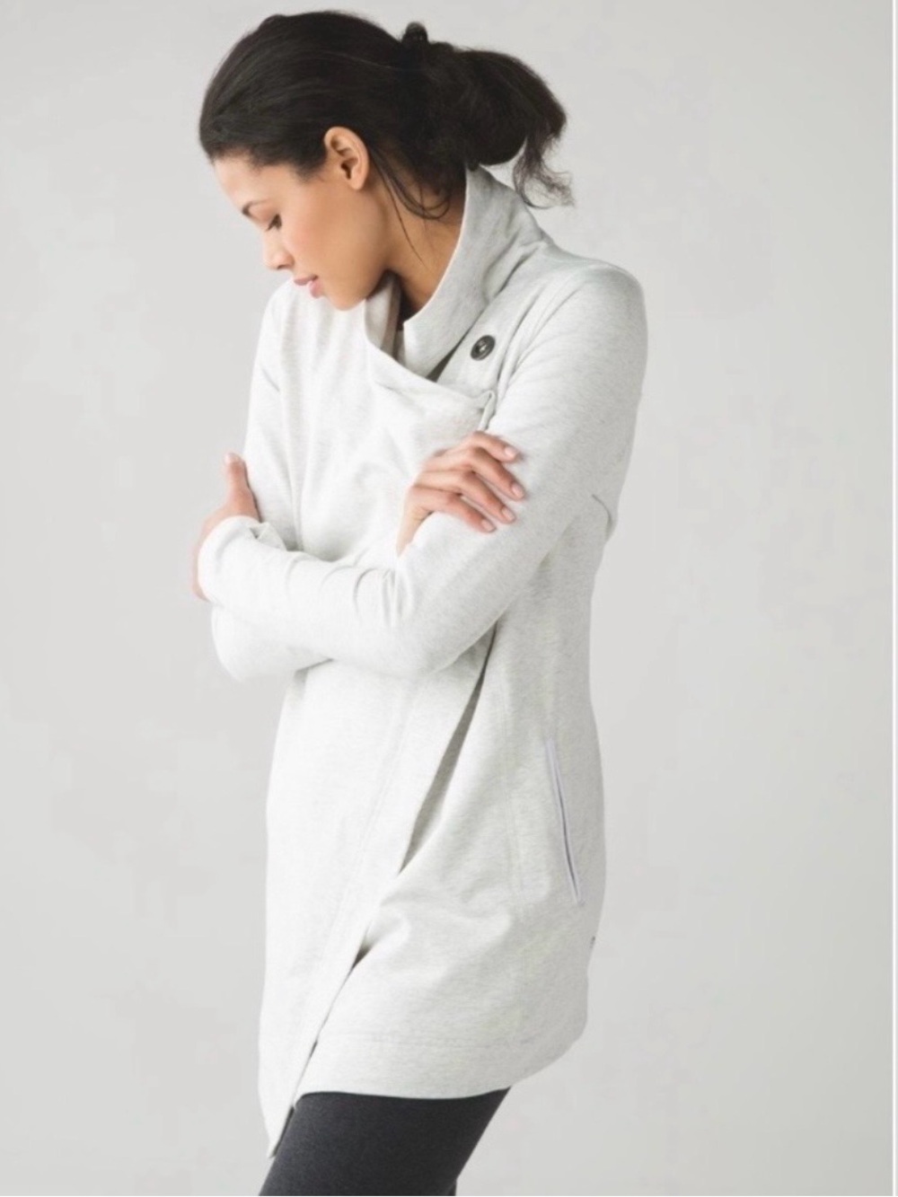 Lululemon Restore Wrap Jacket Heathered 
Grey | Size: 10